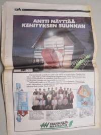 Koneviesti 1988 nr 21 - Tehokkuuden ehdoilla, Peltomestari jalostui höylä-äkeeksi, Tumen uudet kylvölannoittimet - Siementä ja lannoitetta reilusti mukaan, ym.