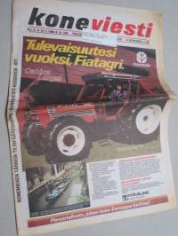 Koneviesti 1986 nr 21 - Varavoima, Maailman sivu, Hyvämuistinen traktori - Uusi Massey-Ferguson 3000-sarja esittelyssä, Juurikkaannostoa telattraktorilla, ym.