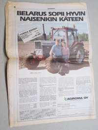 Koneviesti 1986 nr 21 - Varavoima, Maailman sivu, Hyvämuistinen traktori - Uusi Massey-Ferguson 3000-sarja esittelyssä, Juurikkaannostoa telattraktorilla, ym.