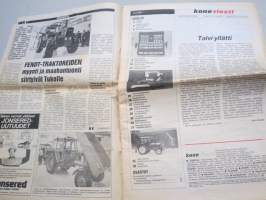 Koneviesti 1987 nr 3 - Talvi yllätti, Fiskars on kuollut - eläköön Agrolux, Elektroniikasta apua työkoneen säätöihin, Tanskalaista maatalouskone-teollisuutta, ym.