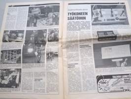 Koneviesti 1987 nr 3 - Talvi yllätti, Fiskars on kuollut - eläköön Agrolux, Elektroniikasta apua työkoneen säätöihin, Tanskalaista maatalouskone-teollisuutta, ym.