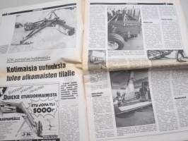 Koneviesti 1987 nr 5 - Koneostoihin budjetointi mukaan, SOK panostaa kotimaisiin, Harmeka ja Tuhti Junkkari - Paalit silpuiksi, Jome-rehuleikkuri, ym.