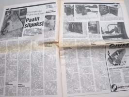 Koneviesti 1987 nr 5 - Koneostoihin budjetointi mukaan, SOK panostaa kotimaisiin, Harmeka ja Tuhti Junkkari - Paalit silpuiksi, Jome-rehuleikkuri, ym.