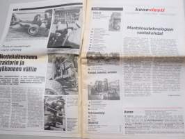 Koneviesti 1987 nr 10 - Maatalousteknologian vastakohdat, Kylvömuokkausta pystypiikkisellä, Veden kuljetus vähemmäksi - Esikuivattu säilörehu kiinnostaa, ym.
