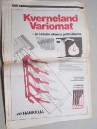 Koneviesti 1987 nr 10 - Maatalousteknologian vastakohdat, Kylvömuokkausta pystypiikkisellä, Veden kuljetus vähemmäksi - Esikuivattu säilörehu kiinnostaa, ym.