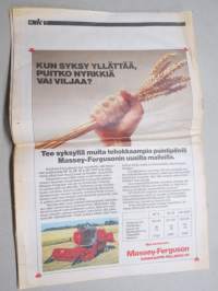 Koneviesti 1987 nr 12 - Tehokkuuden rinnalle monipuolisuus, Neljästäkymmenestä viiteenkymmeneen, Jyrsinkylvö ja traktoriruiskut, Maidon mittaus reaali-aikaan, ym.