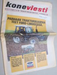 Koneviesti 1987 nr 13 - Nurmenkorjuun vaihtoehdot, Massey Ferguson 3070 Datatronic, Noukinvaunu säilörehun korjuussa - Tilakohtainen ratkaisu, ym.