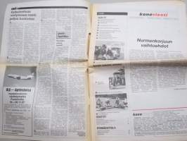 Koneviesti 1987 nr 13 - Nurmenkorjuun vaihtoehdot, Massey Ferguson 3070 Datatronic, Noukinvaunu säilörehun korjuussa - Tilakohtainen ratkaisu, ym.