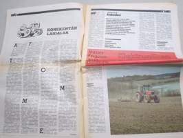 Koneviesti 1987 nr 13 - Nurmenkorjuun vaihtoehdot, Massey Ferguson 3070 Datatronic, Noukinvaunu säilörehun korjuussa - Tilakohtainen ratkaisu, ym.