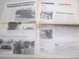 Koneviesti 1987 nr 14 - Murheensa kullakin, Isäntäakatemia 87 - Viimeisintä muokkaustietoa, Vuokrakoneita maanviljelijöille ympäri maan, ym.