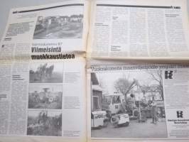 Koneviesti 1987 nr 14 - Murheensa kullakin, Isäntäakatemia 87 - Viimeisintä muokkaustietoa, Vuokrakoneita maanviljelijöille ympäri maan, ym.