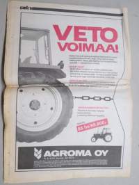 Koneviesti 1987 nr 14 - Murheensa kullakin, Isäntäakatemia 87 - Viimeisintä muokkaustietoa, Vuokrakoneita maanviljelijöille ympäri maan, ym.