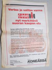 Koneviesti 1987 nr 15 - Puinnin pulmat, Pöytätappiot voivat kohota merkittäviksi, Tehoa puintiin ja kuivatukseen - Sato talteen oloista huolimatta, ym.