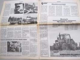 Koneviesti 1984 nr 3 - Kaupan portaan uusi jako, Etunostolaitteella enemmän hyötyä etuvedota, takaisin piirustuslaudalle, Hampaan kolosta - Maataloussyntejä, ym.