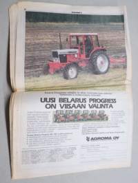 Koneviesti 1984 nr 3 - Kaupan portaan uusi jako, Etunostolaitteella enemmän hyötyä etuvedota, takaisin piirustuslaudalle, Hampaan kolosta - Maataloussyntejä, ym.