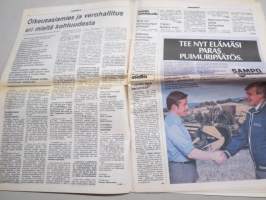 Koneviesti 1984 nr 6 - Maaseuturakentamisen ohjelmajulistus, Oikeusasiamies ja verohallitus eri mieltä kohtuudesta, Monitoiminen telivaunu vaihtolaivoille, ym.