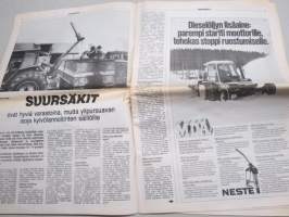Koneviesti 1984 nr 6 - Maaseuturakentamisen ohjelmajulistus, Oikeusasiamies ja verohallitus eri mieltä kohtuudesta, Monitoiminen telivaunu vaihtolaivoille, ym.
