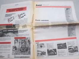 Koneviesti 1984 nr 10 - Kuulo vaarassa, Kaypro 2 on luotettava työkalu, Kemiralta 1500 kilon lannoitelava, Maatalouskoneiden ohjevuokrat, Kevään kohinaa, ym.