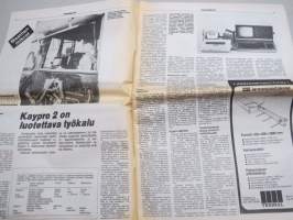 Koneviesti 1984 nr 10 - Kuulo vaarassa, Kaypro 2 on luotettava työkalu, Kemiralta 1500 kilon lannoitelava, Maatalouskoneiden ohjevuokrat, Kevään kohinaa, ym.