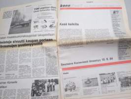 Koneviesti 1984 nr 12 - kesä kaikkialla, Traktoreiden hintapörssi, Neuvontasopimus monipuolistaa mikrotietokoneen käyttöä, Minne lannoitteet leviävät?, ym.