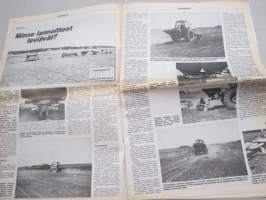 Koneviesti 1984 nr 12 - kesä kaikkialla, Traktoreiden hintapörssi, Neuvontasopimus monipuolistaa mikrotietokoneen käyttöä, Minne lannoitteet leviävät?, ym.