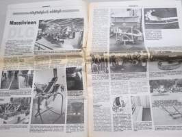 Koneviesti 1984 nr 13 - ratkaisevat viikot, Stark-haarukkatrukki nostaa paalit ylös, Joka toinen puimurikauppa ennen puintikautta, Massiivinen DLG, ym.