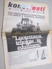 Koneviesti 1984 nr 17 -Traktorit ja työkoneet syysliikenteessä,Casen matkassa Melthamissa,Case-Cummins-moottorit tulevat,Veikko Tertsunen Pneumaattiset levittimet,ym