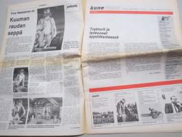 Koneviesti 1984 nr 17 -Traktorit ja työkoneet syysliikenteessä,Casen matkassa Melthamissa,Case-Cummins-moottorit tulevat,Veikko Tertsunen Pneumaattiset levittimet,ym