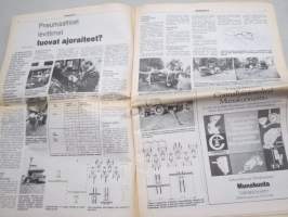 Koneviesti 1984 nr 17 -Traktorit ja työkoneet syysliikenteessä,Casen matkassa Melthamissa,Case-Cummins-moottorit tulevat,Veikko Tertsunen Pneumaattiset levittimet,ym