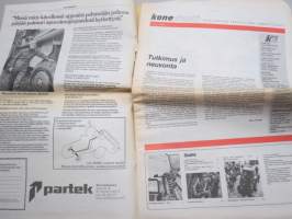 Koneviesti 1984 nr 21 - Tutkimus ja neuvonta, MB-trac 1500 - Urakkamiesten ja kartanonherrojen mieliin, HANKMO 3200, Kirjeitä toimitukselle, ym.