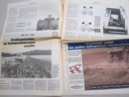 Koneviesti 1984 nr 21 - Tutkimus ja neuvonta, MB-trac 1500 - Urakkamiesten ja kartanonherrojen mieliin, HANKMO 3200, Kirjeitä toimitukselle, ym.