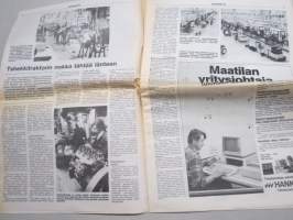 Koneviesti 1984 nr 21 - Tutkimus ja neuvonta, MB-trac 1500 - Urakkamiesten ja kartanonherrojen mieliin, HANKMO 3200, Kirjeitä toimitukselle, ym.