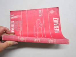 Renault R.1130 - M.R.68 Manuel de reparation -factory shop manual / tehtaan alkuperäinen korjaamokäsikirja