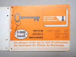 Renault R.1190 - P.R.832 Catalogue De piéces de rechange -parts catalogue / varaosaluettelo
