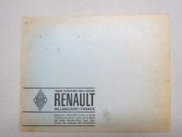 Renault R.1095 - P.R.753 Catalogue provisoire de piéces de rechange -parts catalogue, supplementary / varaosaluettelon lisäosa