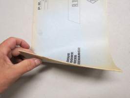 Renault R.1094 - P.R.750 Catalogue provisoire de piéces de rechange -parts catalogue, supplementary / varaosaluettelon lisäosa