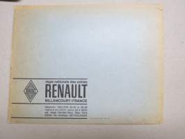 Renault R.1094 - P.R.750 Catalogue provisoire de piéces de rechange -parts catalogue, supplementary / varaosaluettelon lisäosa
