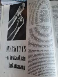 Kauneus ja terveys 8/1960 kasvun häiriöt, väriä hiuksiin, syöpä