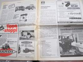 Koneviesti 1981 nr 6 - Salaojituksen tavoitteet, Palahake tutkittavana, Etupesäkäytöstä saadut kokemukset, Leyland - kalliita moottoriremontteja, ym.