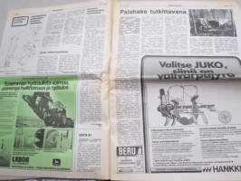 Koneviesti 1981 nr 6 - Salaojituksen tavoitteet, Palahake tutkittavana, Etupesäkäytöstä saadut kokemukset, Leyland - kalliita moottoriremontteja, ym.