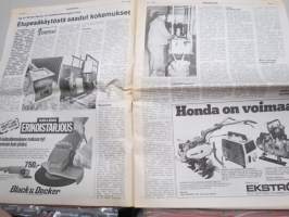 Koneviesti 1981 nr 6 - Salaojituksen tavoitteet, Palahake tutkittavana, Etupesäkäytöstä saadut kokemukset, Leyland - kalliita moottoriremontteja, ym.