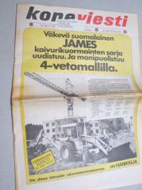 Koneviesti 1981 nr 9 - Kylvömuokkaus kannattaa tehdä hyvin, Lämminvesi-varaajan asennus, Hakas TP-221 - Varsinainen vaihtopolttokattila, Kahden kattilan korvaaja,ym.