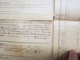 Valtiovarainministeriölle, ...sodan johdosta 31.5.1944 jälkeen menetetystä ja vahingoittuneesta omaisuudesta -anomus Matti Erik Jäppinen, Viipuri-asiakirjakonsepti