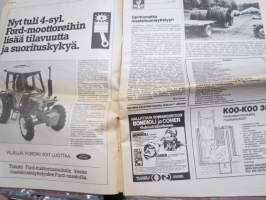 Koneviesti 1981 nr 12 - Opintomatka maatalousnäyttelyyn, Salaojitusta ojaa avaamatta, Salaoja 81, Agronomi Jukka Pokki - Säilörehun ja heinän irrotus ja siirto, ym.