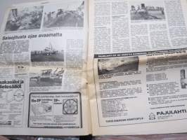 Koneviesti 1981 nr 12 - Opintomatka maatalousnäyttelyyn, Salaojitusta ojaa avaamatta, Salaoja 81, Agronomi Jukka Pokki - Säilörehun ja heinän irrotus ja siirto, ym.