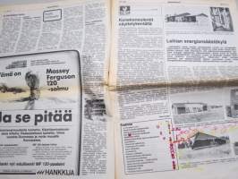 Koneviesti 1981 nr 14 - Konekonsulentit näyttelykentällä, Laihian energiansäästökylä, Kunnallstekniikan näyttely 81, Idea-81 Pirkanmaan näyttelyssä, ym.