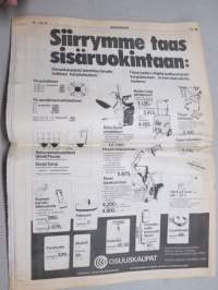 Koneviesti 1981 nr 15 - Maksaako viljelijä konekaupan korkoja?, Sääolot riskitekijänä, Aurasalaojitus - mitä se on?, Aurasalaojakone ajokepillä tutkittuna, ym.