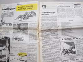 Koneviesti 1981 nr 17 - Hankintakauppa kunniaan, SM-kyntökilpailu, Korjauksen salaamisesta tuomittiin hyvitykseen, Mekaanisen lannoitteen sekoitusprosessi, ym.