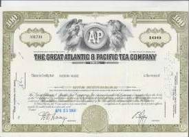 The Great Atlantic &amp; Pasific Tea Company   USA 1968  - osakekirja