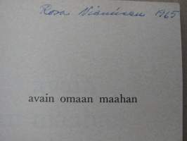 Viikkosanomat - Avain omaan maahan, 1964. Tietoja Suomen kaupungeista, kauppaloista ja maakunnista